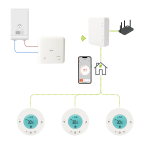 Attuatore caldaia ON/OFF per Kit teste termostatiche digitali programmabili con app